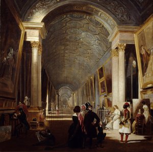 La Grande Galerie du Louvre en 1841