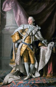 Portrait du roi George III en tenue de couronnement - Allan Ramsay