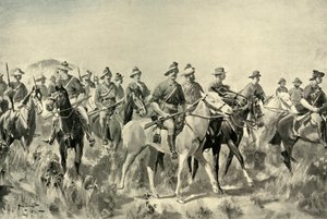 Bushmen australiens en marche, 1901 - Allan Stewart