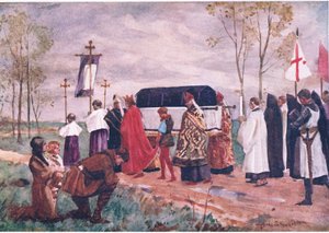 Enterrement de Saint Hugues, illustration de 
