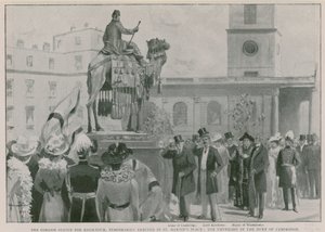 La statue de Gordon pour Khartoum, érigée temporairement à St Martin