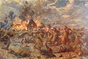WW1 : Charge à la baïonnette des London Scottish à Messines, Halloween - Allan Stewart