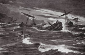 La flotte de Xerxès dans la baie de Casthanea - Allan Stewart