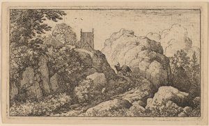 Chariot dans un passage étroit - Allart van Everdingen