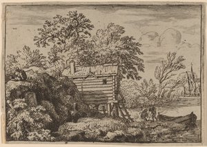 Cabane de pêcheur - Allart van Everdingen
