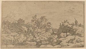 Berger de chèvres sur une colline - Allart van Everdingen