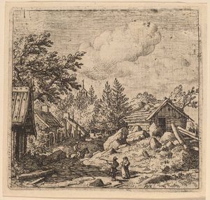 Hamlet sur un Terrain Montagneux - Allart van Everdingen