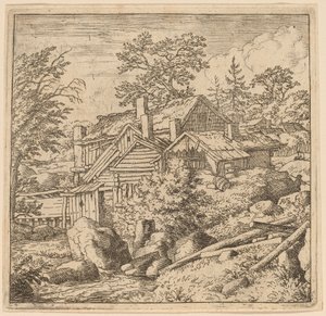 Hamlet sur un flanc de montagne - Allart van Everdingen