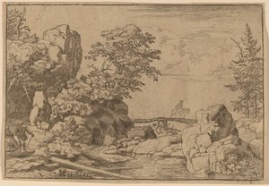 Cavalier sur un pont - Allart van Everdingen