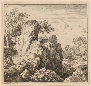 Grand rocher - Allart van Everdingen