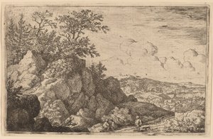 Paysans avec son chien, probablement vers 1645-1656 - Allart van Everdingen