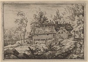 Pèlerin avec un chien - Allart van Everdingen