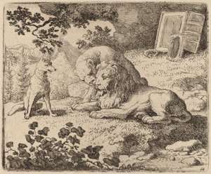 Reynard décrit les trésors manquants, probablement vers 1645-1656 - Allart van Everdingen