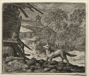 Renard le goupil : Renard trompe le chat - Allart van Everdingen