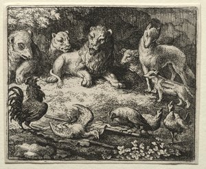 Reynard le Renard : La plainte du coq - Allart van Everdingen