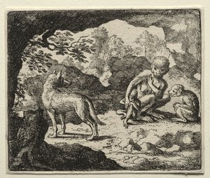 Renard le Goupil : Le Loup dans la Tanière des Singes - Allart van Everdingen