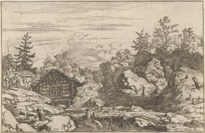 Les cottages à la banque, XVIIe siècle - Allart van Everdingen
