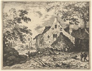 La grange à foin avec toit mobile - Allart van Everdingen