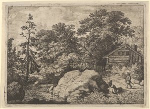 La colline, 17ème siècle - Allart van Everdingen