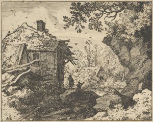 La Hutte de Paille Vue de Derrière, 17ème siècle - Allart van Everdingen