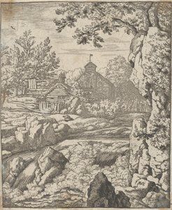 La cascade, 17e siècle - Allart van Everdingen