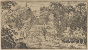 Le Moulin à eau au pied de la montagne - Allart van Everdingen
