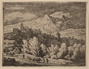 Deux charrettes - Allart van Everdingen