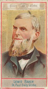 Lewis Baker, St. Paul Daily Globe, de la série American Editors N1 pour Allen & Ginte..., 1887. - Allen