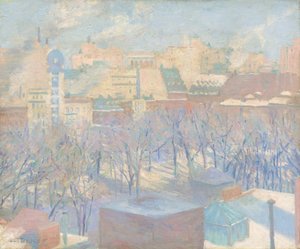 Madison Square, neige - Allen Tucker