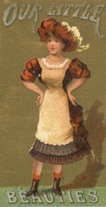De la série Filles et Enfants N58 promouvant les cigarettes Our Little Beauties pour Alle..., 1887 - Allen and Ginter