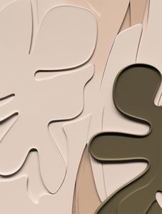 Feuilles abstraites et organiques