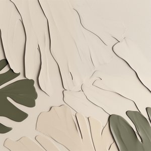 Formes botaniques aux teintes douces - Alma