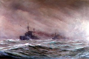 Deuxième escadron de croiseurs, mer du Nord 1914-16