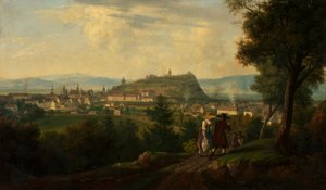 Graz avec Schlossberg - Alois von Saar