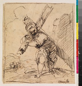 Christ portant la Croix, recto, 17ème siècle - Alonso Cano