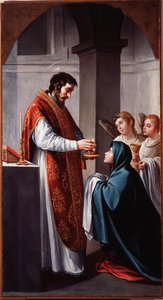 La Vierge reçoit la communion de Saint Jean-Baptiste - Alonso Cano