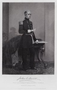 John E Wool (gravure) - Alonzo (after) Chappel