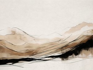 Couches abstraites de montagnes