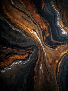 Marbre noir et doré marbré