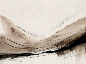 Paysage abstrait aux tons terreux