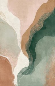 Abstrait fluide aux tons terreux