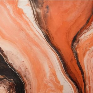Marbre orange fluide