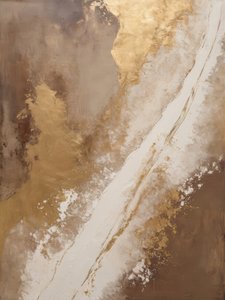 Flux abstrait doré