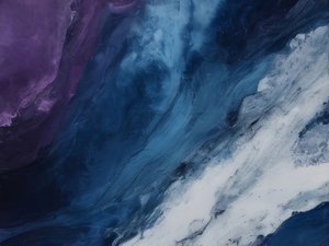 Flux océanique bleu-violet