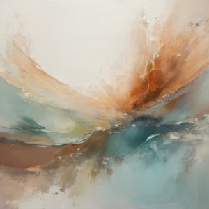 Paysage abstrait serein