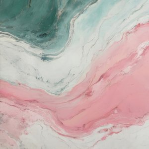 Marbre rose et bleu sarcelle tourbillonnant