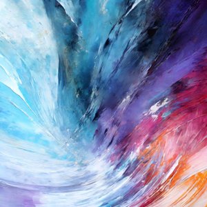 Tourbillon de couleurs vives