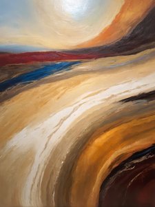 Un paysage désertique haut en couleur
