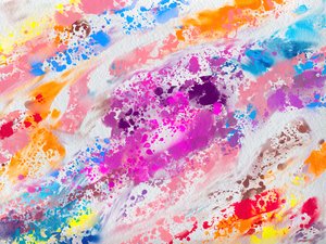 Éclaboussures de peinture éclatantes