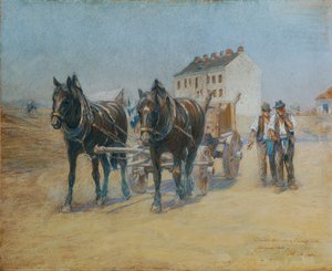 Dans la carrière de sable de Hernals - Alphons Leopold Mielich